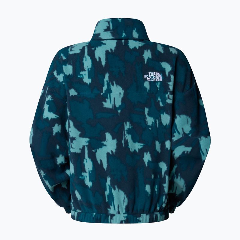 Bluza damska The North Face Mountain Athletics Fleece 1/4 Zip Print deep cypress painted 2