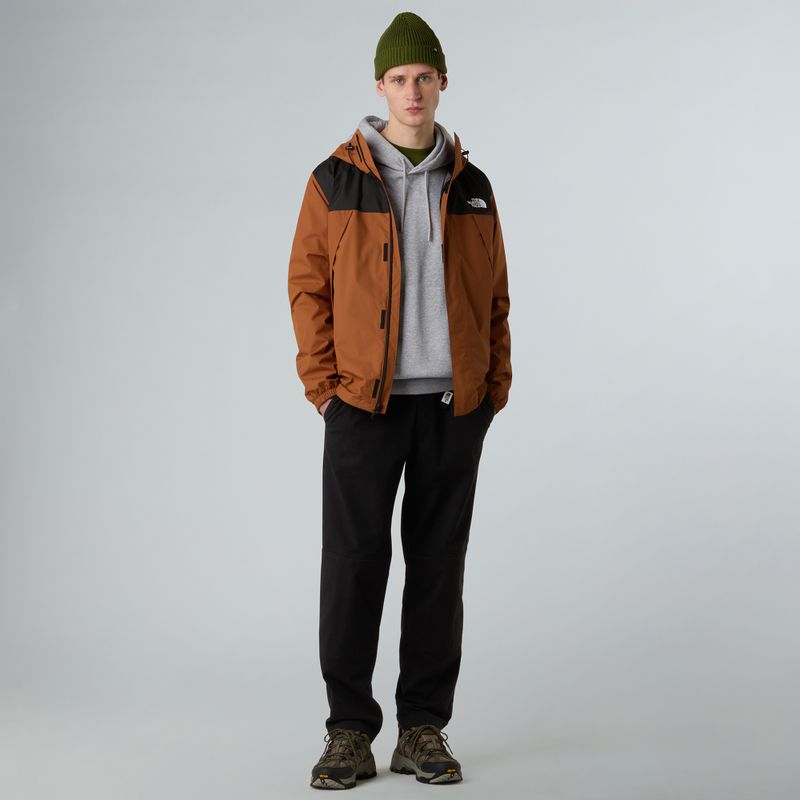 Kurtka przeciwdeszczowa męska The North Face Antora burnt umber/black 2