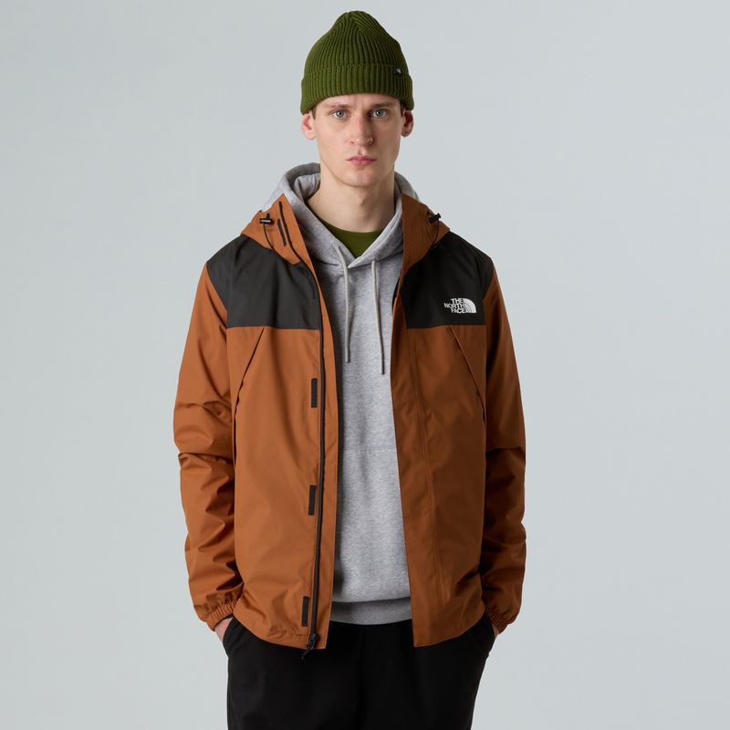 Kurtka przeciwdeszczowa męska The North Face Antora burnt umber/black 4