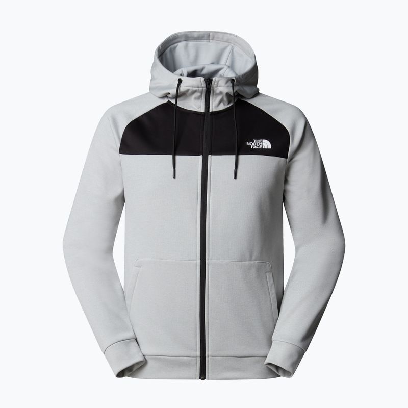 Bluza męska The North Face Reaxion Fleece Full Zip Hoodie high rise grey light heather