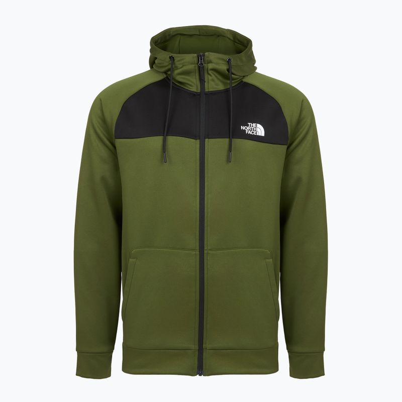 Bluza męska The North Face Reaxion Fleece Full Zip Hoodie woodland green/black