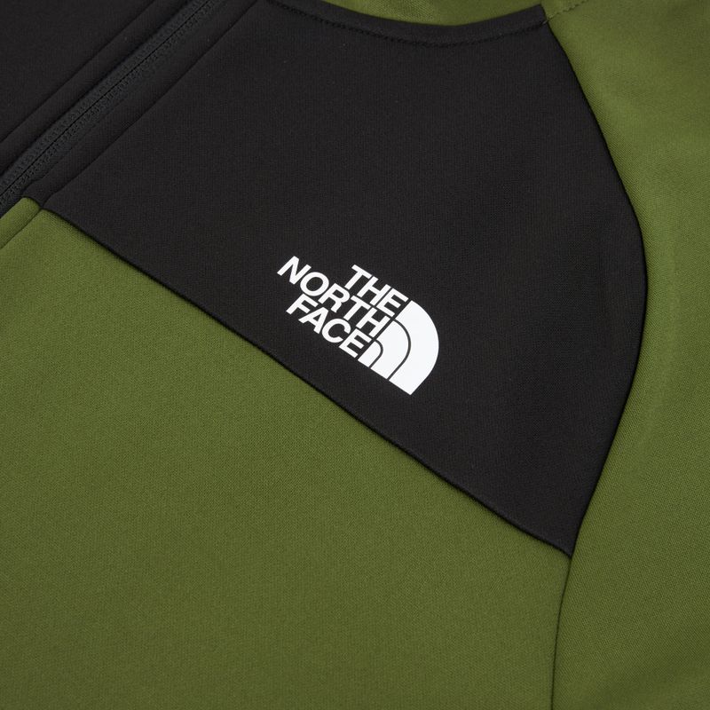 Bluza męska The North Face Reaxion Fleece Full Zip Hoodie woodland green/black 3