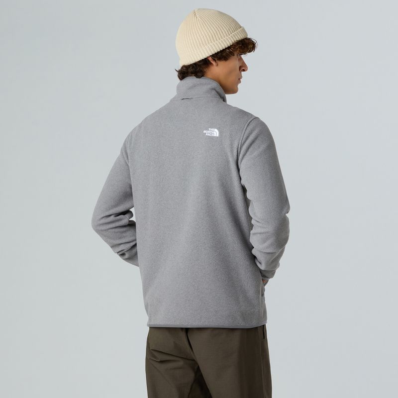 Bluza polarowa męska The North Face Glacier Fleece mid grey heather 3