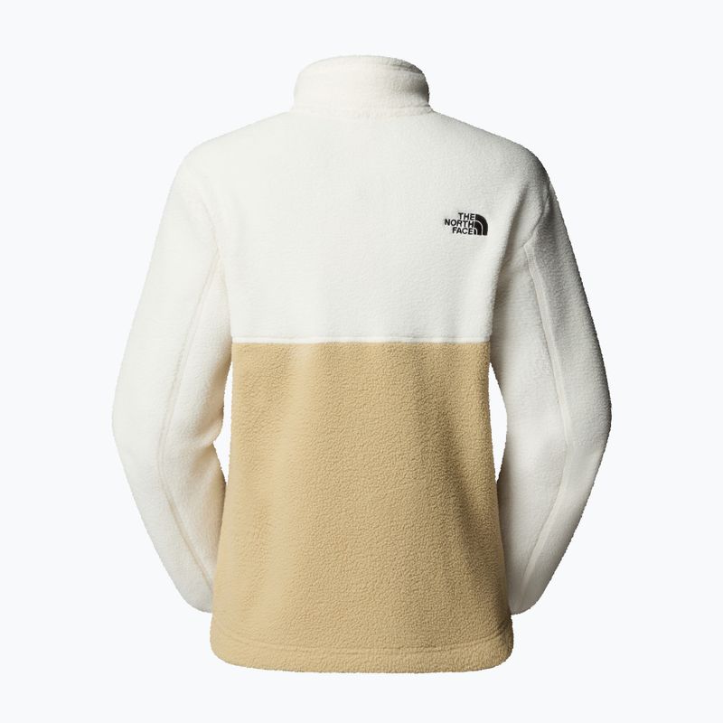 Bluza polarowa damska The North Face Yumiori Full Zip khaki stone/white dune 2