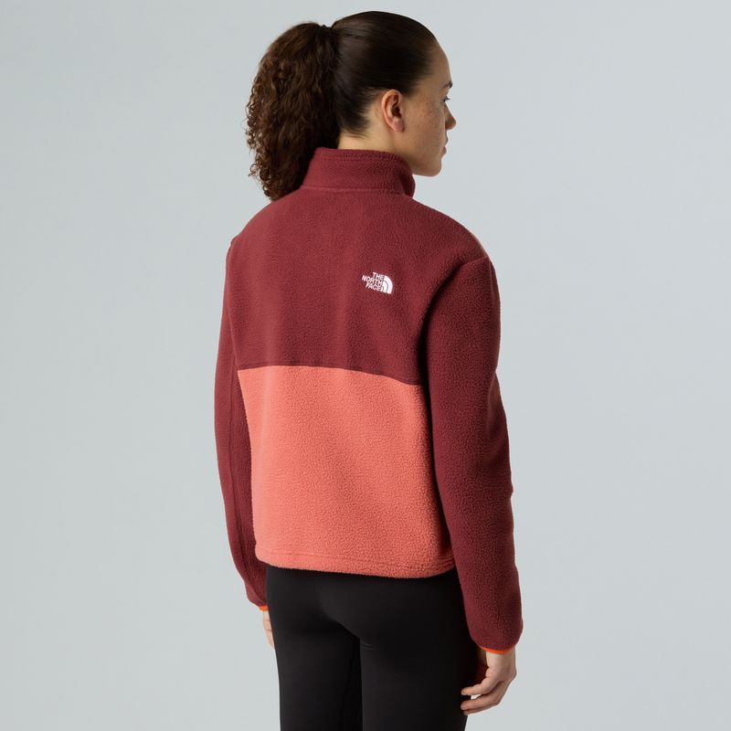 Bluza damska The North Face Yumiori 1/4 Zip mars dust/sumac/solar flare 3