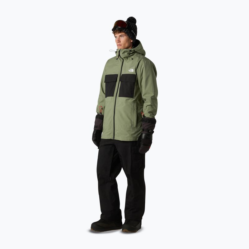 Kurtka snowboardowa męska The North Face Fourbarrel Triclimate bark mist/black