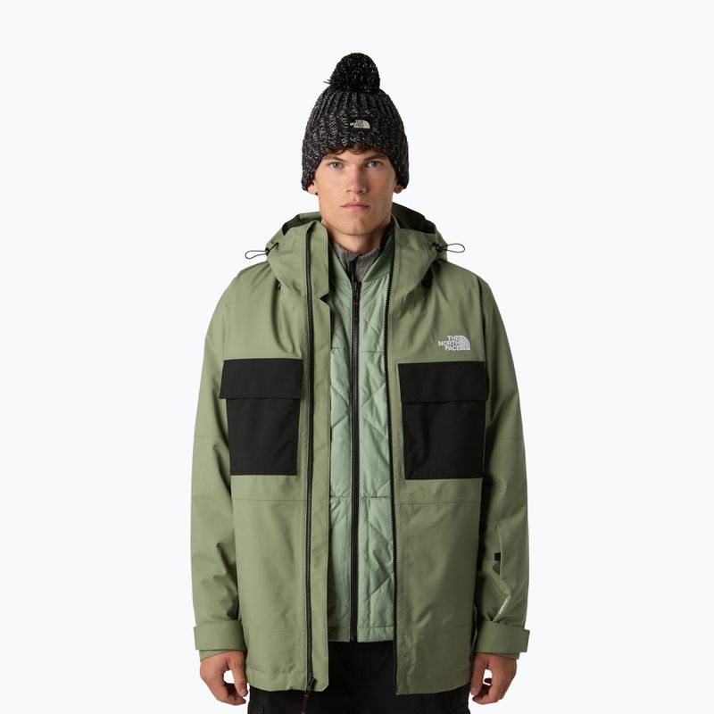 Kurtka snowboardowa męska The North Face Fourbarrel Triclimate bark mist/black 4