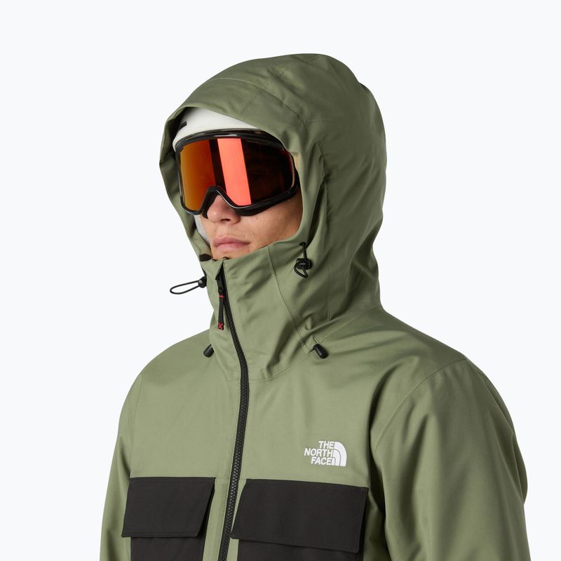 Kurtka snowboardowa męska The North Face Fourbarrel Triclimate bark mist/black 5