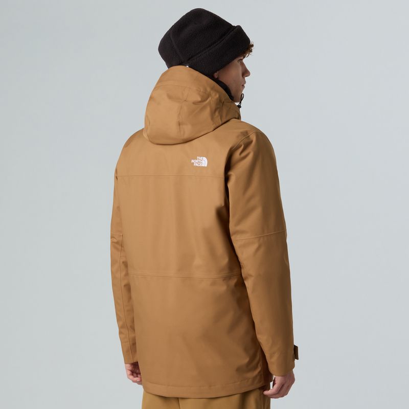 Kurtka snowboardowa męska The North Face Fourbarrel Triclimate utility brown/khaki 3