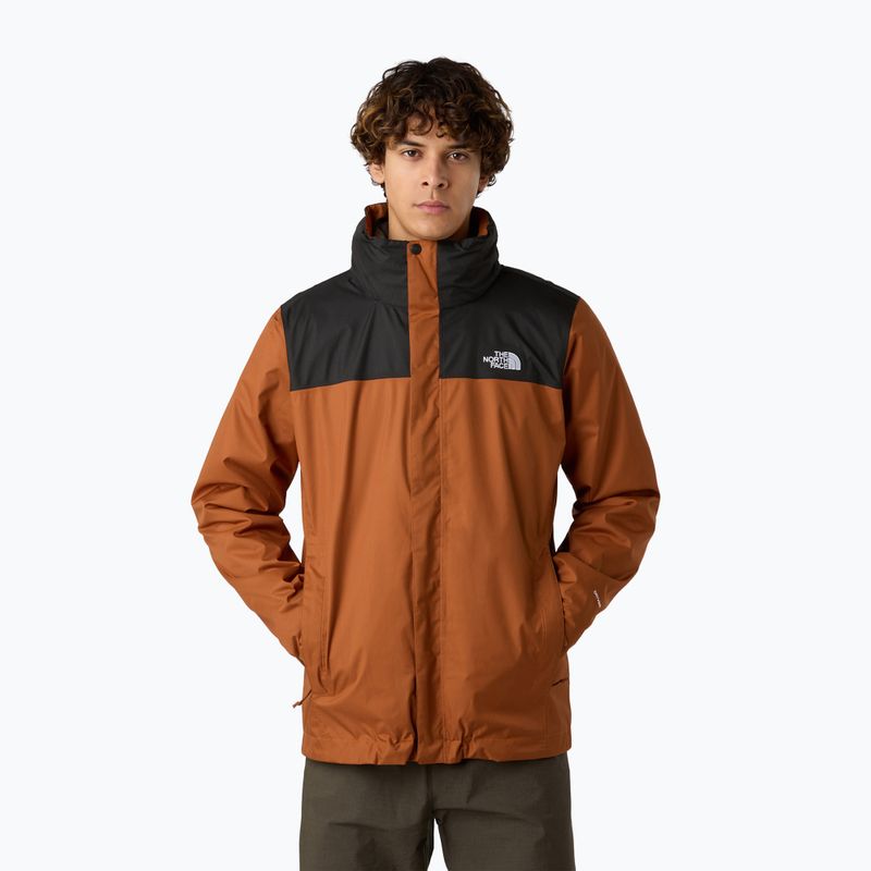 Kurtka 3w1 męska The North Face Evolve II Triclimate burnt umber/asphalt grey 11