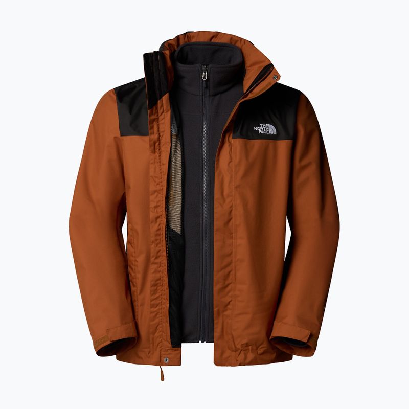 Kurtka 3w1 męska The North Face Evolve II Triclimate burnt umber/asphalt grey 8