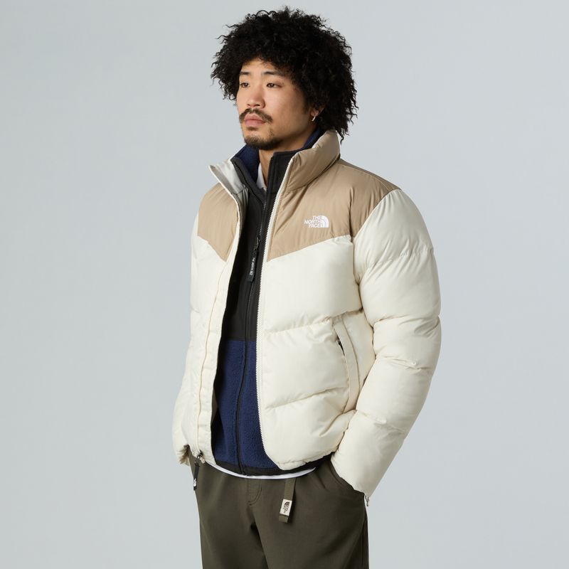 Kurtka ocieplana męska The North Face Saikuru mushroom grey/white dun 4