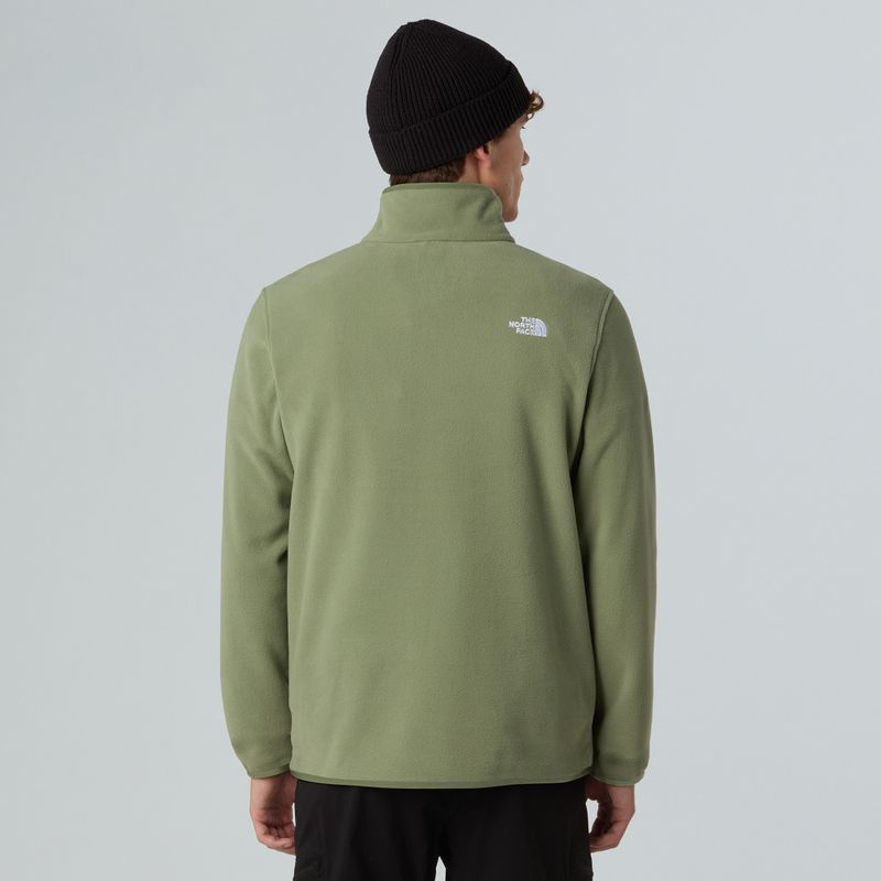 Bluza polarowa męska The North Face Glacier Fleece 1/4 Zip bark mist 3