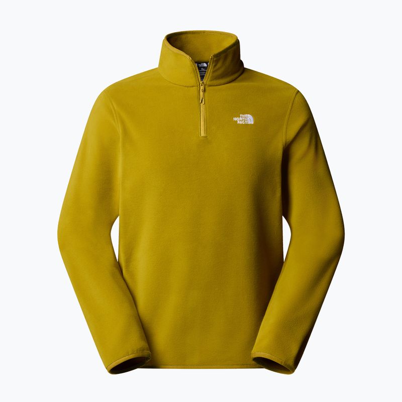 Bluza polarowa męska The North Face Glacier Fleece 1/4 Zip deep dijon 4