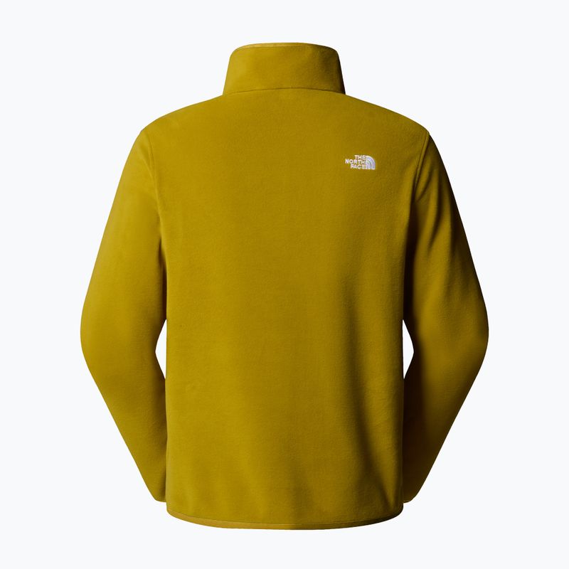 Bluza polarowa męska The North Face Glacier Fleece 1/4 Zip deep dijon 5
