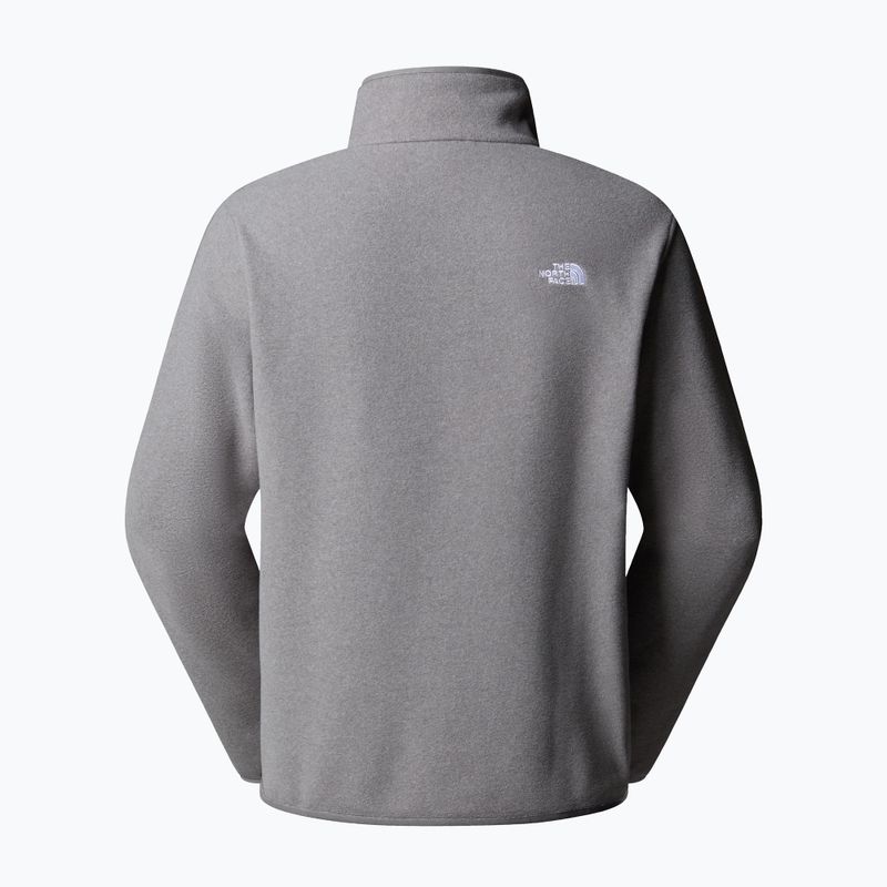 Bluza polarowa męska The North Face Glacier Fleece 1/4 Zip mid grey heather 5