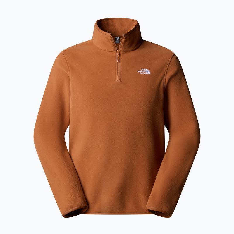 Bluza polarowa męska The North Face Glacier Fleece 1/4 Zip burnt umber 4