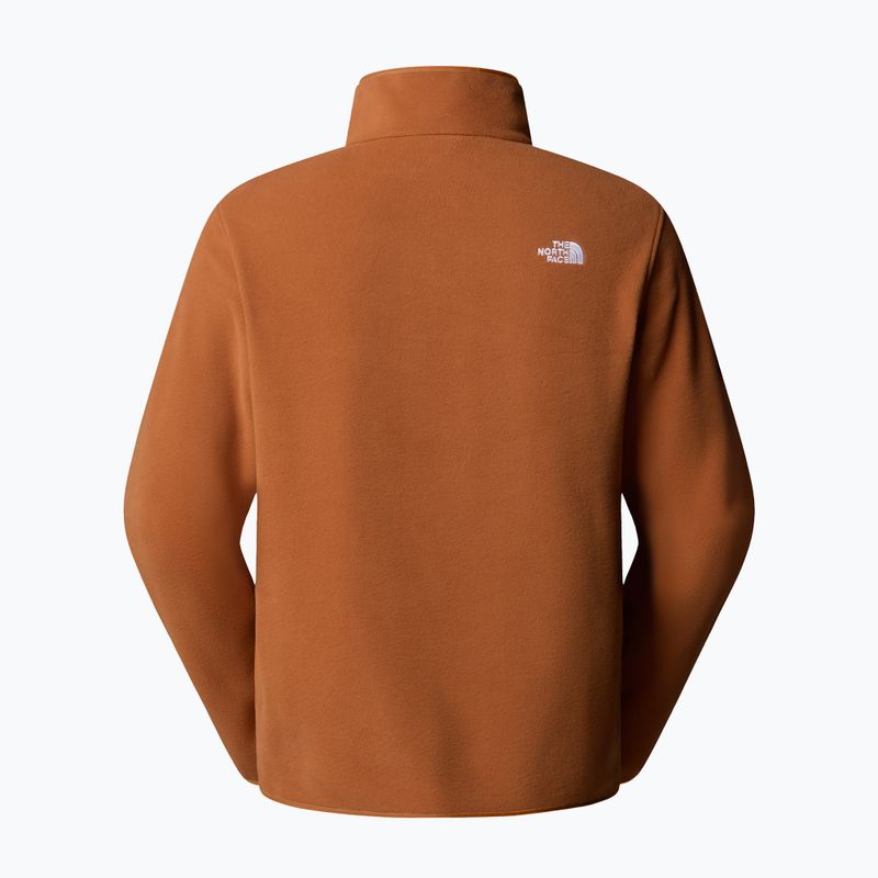 Bluza polarowa męska The North Face Glacier Fleece 1/4 Zip burnt umber 5