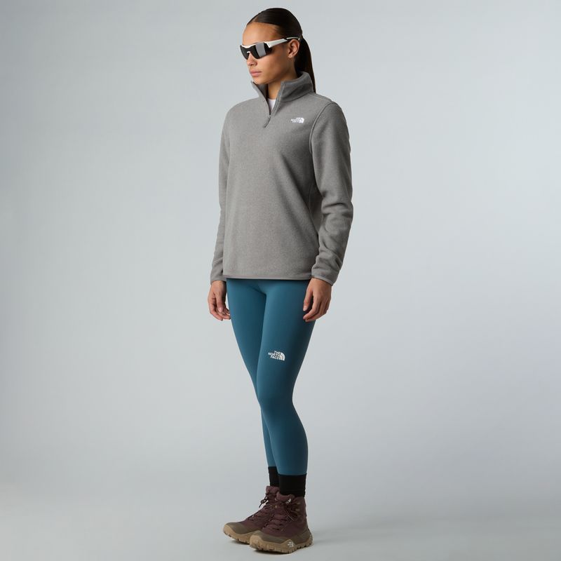 Bluza polarowa damska The North Face Glacier Fleece 1/4 Zip mid grey heather 2