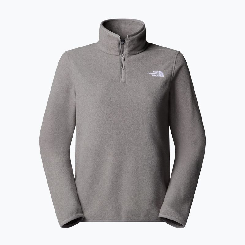 Bluza polarowa damska The North Face Glacier Fleece 1/4 Zip mid grey heather 4
