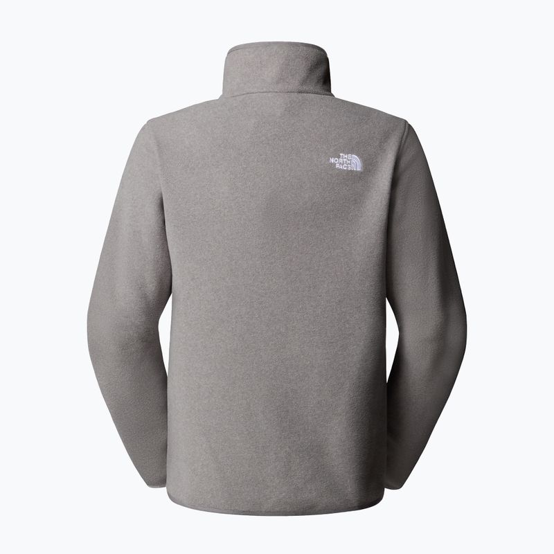 Bluza polarowa damska The North Face Glacier Fleece 1/4 Zip mid grey heather 5