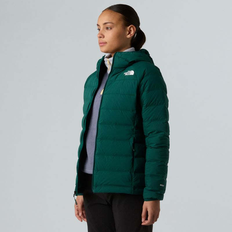 Kurtka puchowa damska The North Face Abseil Stretch Down Hoodie hunter green 4