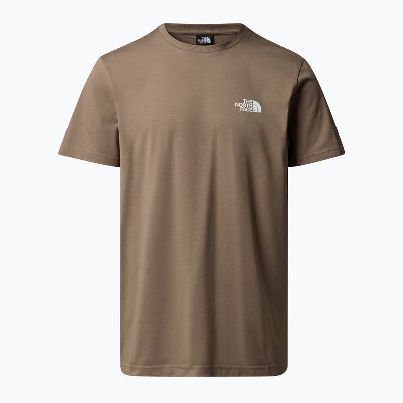 Koszulka męska The North Face Simple Dome mocha brown 3