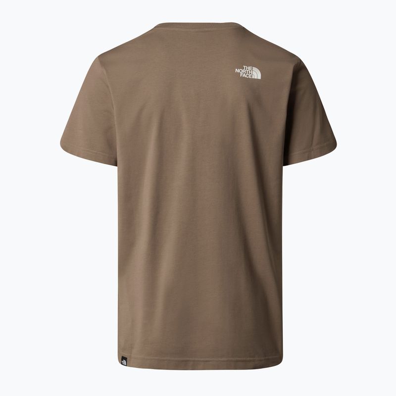 Koszulka męska The North Face Simple Dome mocha brown 4