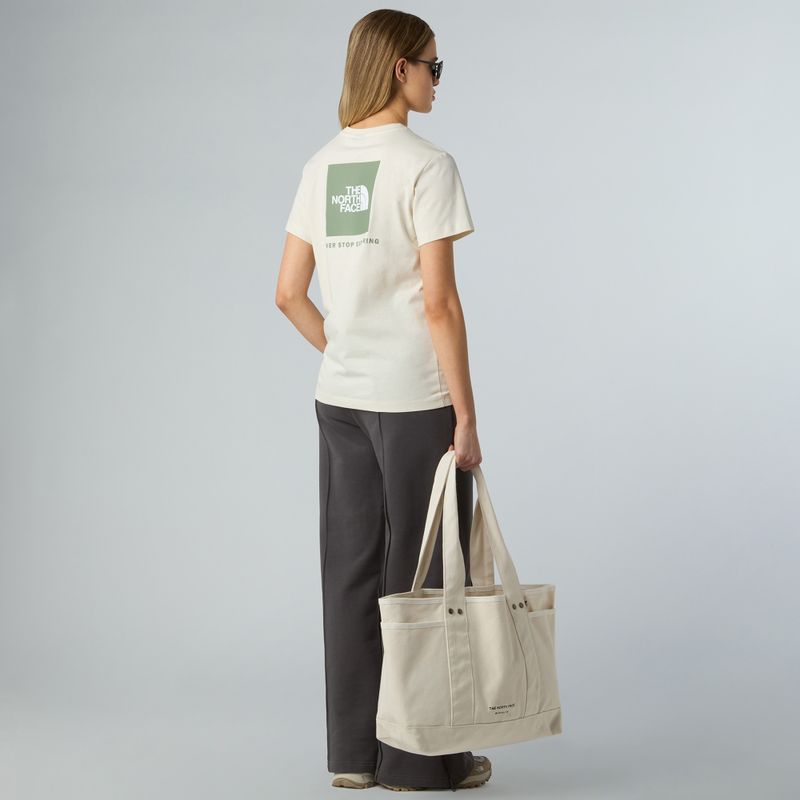 Koszulka damska The North Face Box Nse Relaxed white dune/slate moss 2