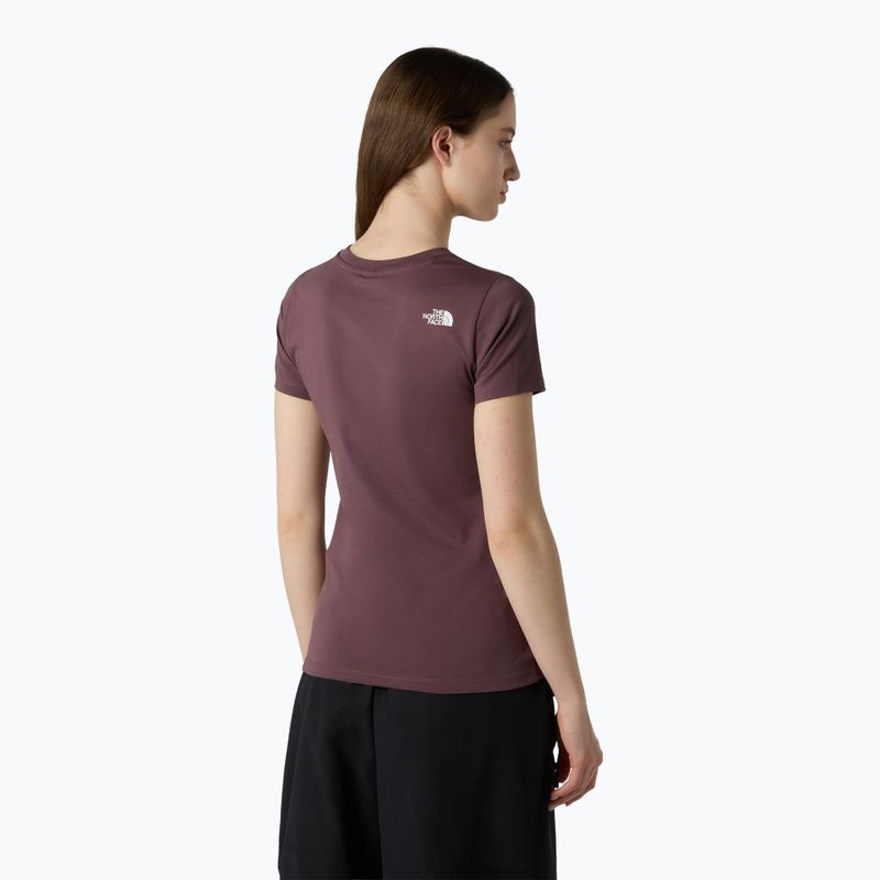 Koszulka damska The North Face Simple Dome Slim tawny quartz 3