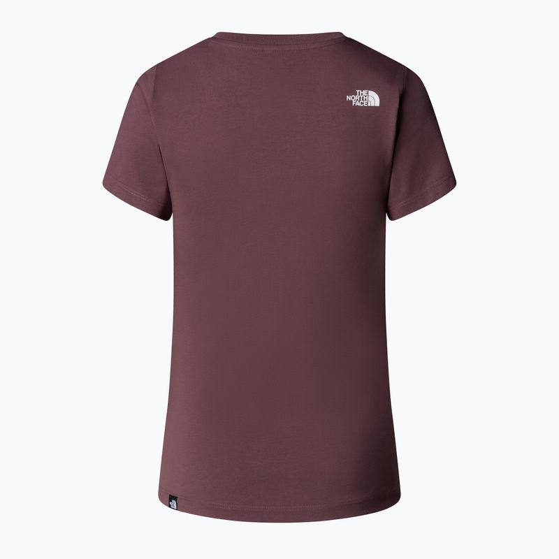 Koszulka damska The North Face Simple Dome Slim tawny quartz 5