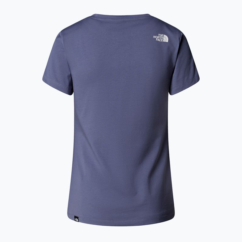 Koszulka damska The North Face Simple Dome Slim blue eclipse 5