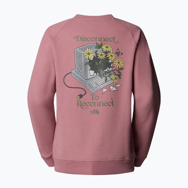 Bluza damska The North Face Connect Relaxed Crew Graphic nostalgia rose 5