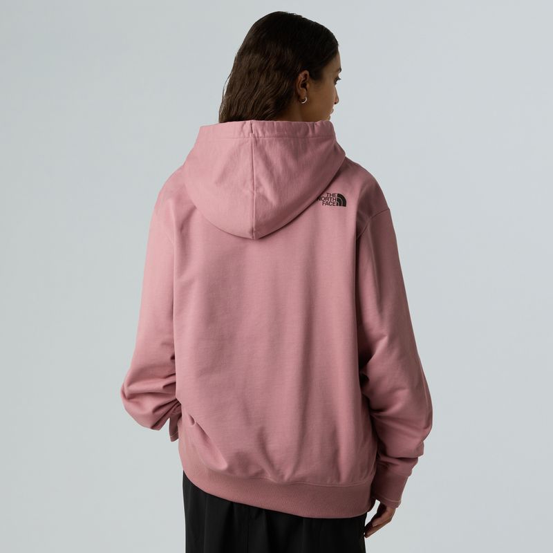 Bluza The North Face Flower Dome Relaxed Hooded GPH nostalgia rose 5