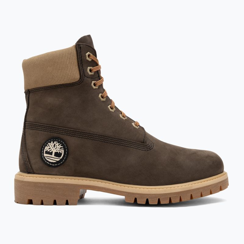Buty męskie Timberland Premium 6 Inch Lace Up Waterproof dark brown nubuck/olive 2