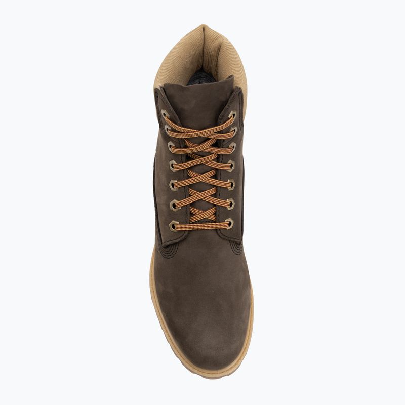Buty męskie Timberland Premium 6 Inch Lace Up Waterproof dark brown nubuck/olive 5