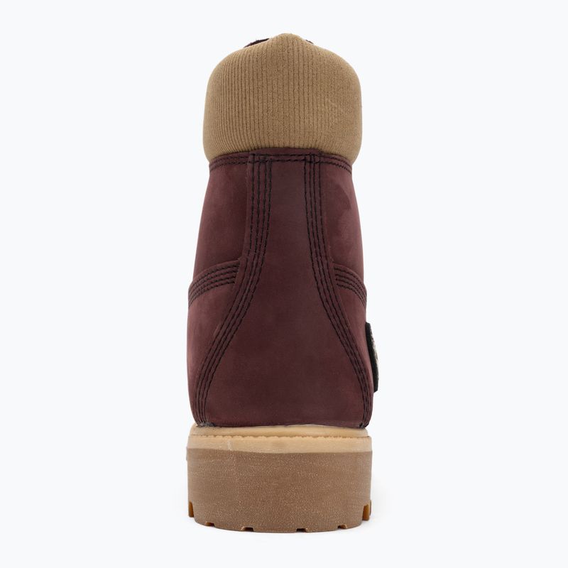 Buty męskie Timberland Premium 6 Inch Lace Up Waterproof burgundy nubuck 6
