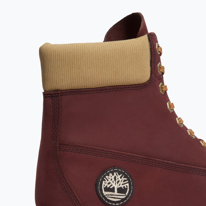 Buty męskie Timberland Premium 6 Inch Lace Up Waterproof burgundy nubuck 8