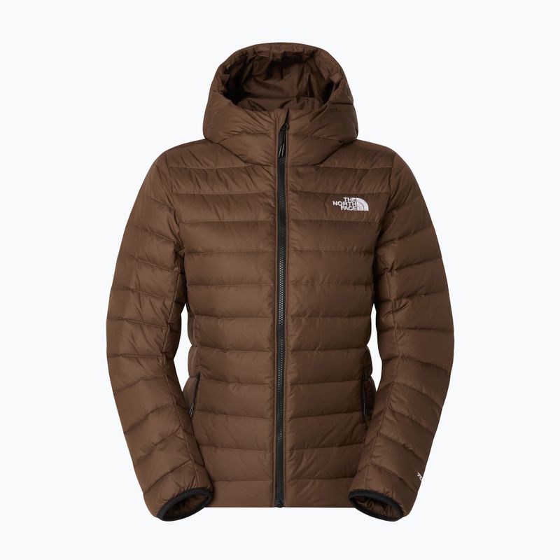 Kurtka puchowa damska The North Face Down Hooded smokey brown 5