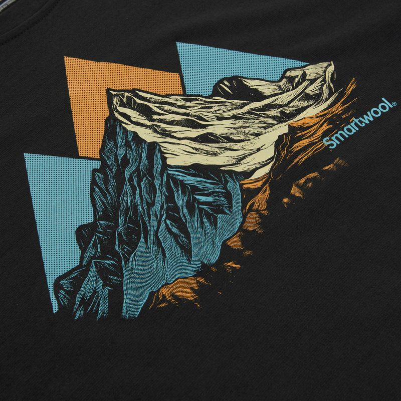 Koszulka męska Smartwool Peak Bagger Active SS Graphic Tee black 3