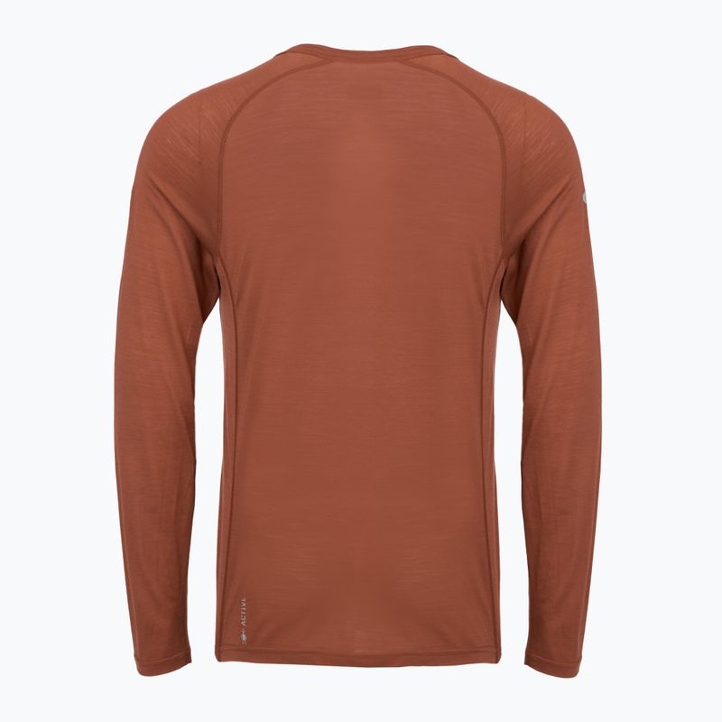 Longsleeve termoaktywny męski Smartwool Merino Sport 120 burnt sienna 2