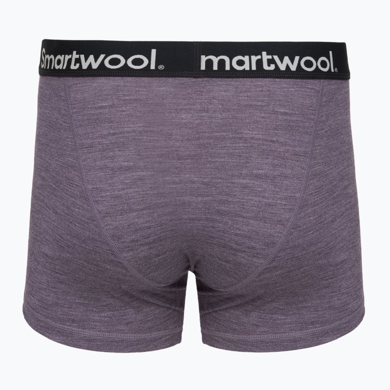 Bokserki termoaktywne męskie Smartwool Merino Boxer Brief Boxed purple storm heather 2