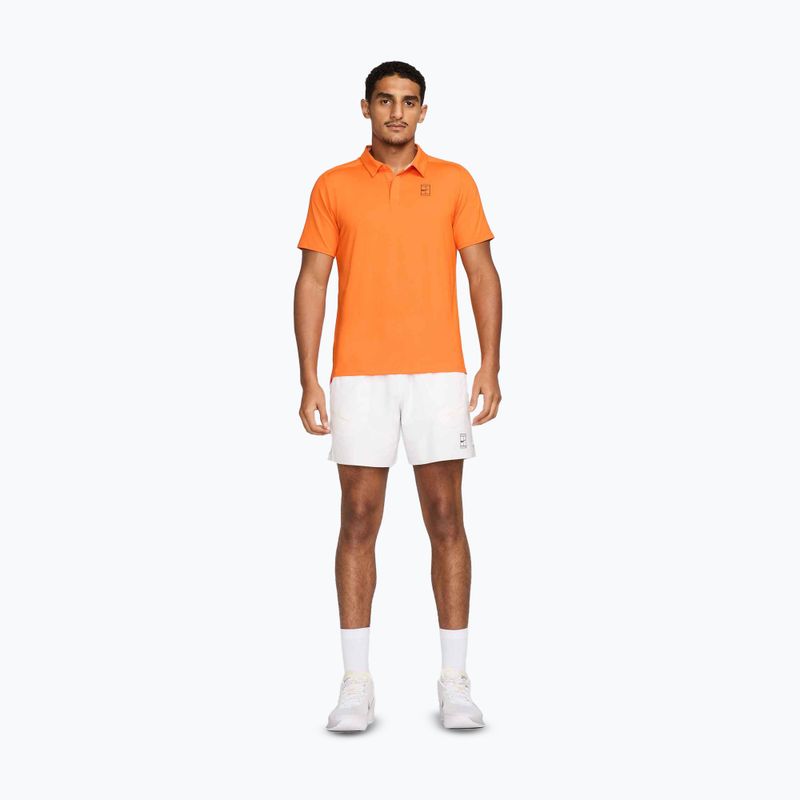 Spodenki tenisowe męskie Nike Court Dri-Fit Advantage 6" white/black 2