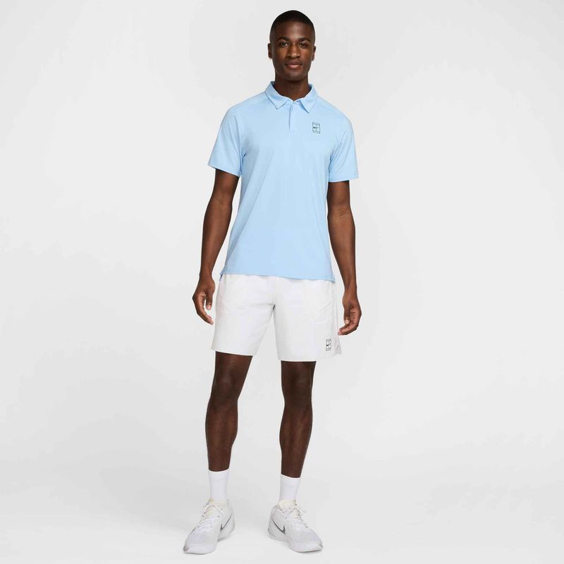 Spodenki tenisowe męskie Nike Court Dri-Fit Advantage 8" white/black 2
