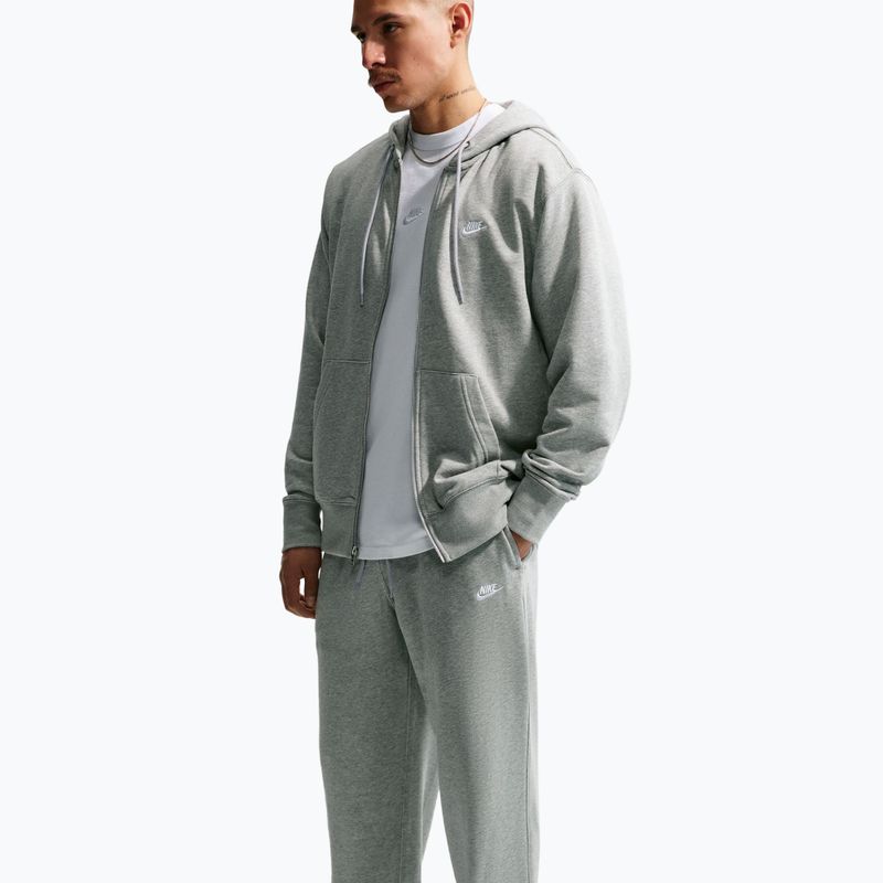 Spodnie męskie Nike Club dark grey heather/light smoke grey/white 4