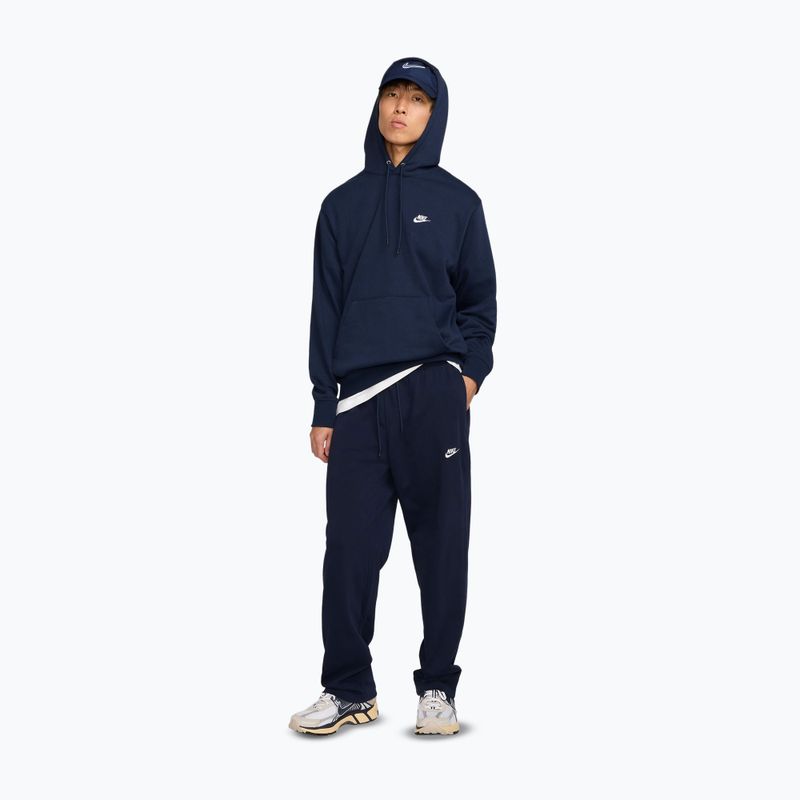 Spodnie męskie Nike Sportswear Club Knit Open-Hem obsidian/white 2