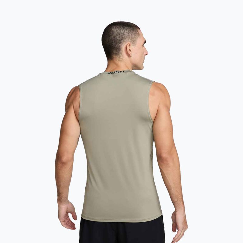 Koszulka treningowa męska Nike Pro Dri-Fit Sleeveless Top light army/black 3