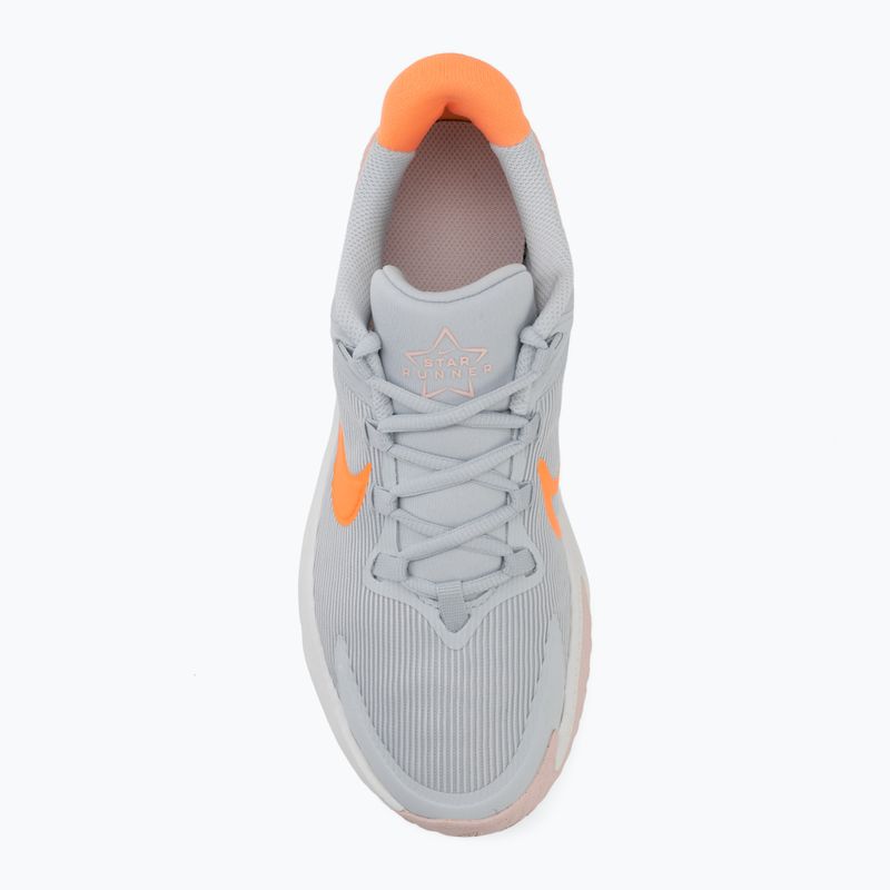 Buty do biegania dziecięce Nike Star Runner 4 pure platinum/echo pink/peach cream 5