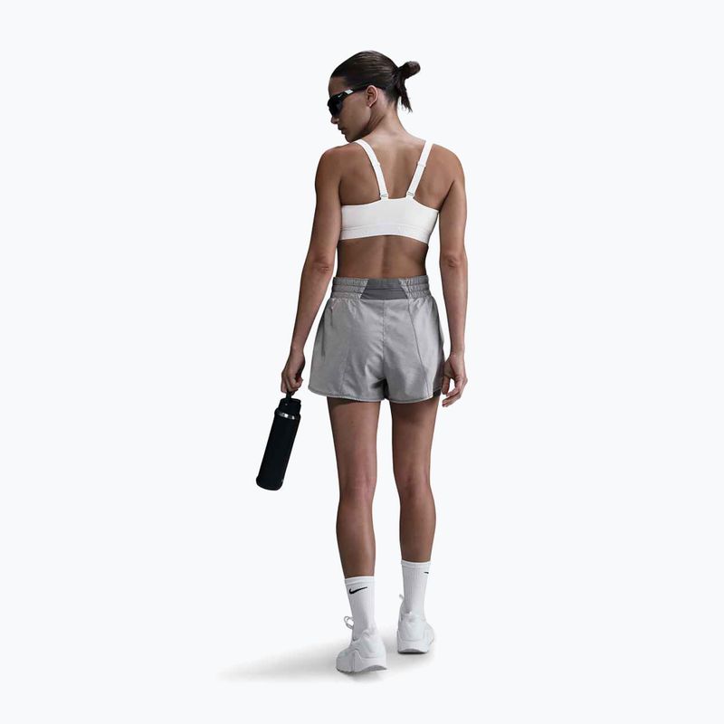 Spodenki damskie Nike One Dri-Fit High-Waisted 3" 2In1 smoke grey/heather 3