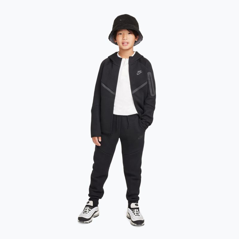 Bluza dziecięca Nike Sportswear Tech Fleece Full Zip black/black/black 2